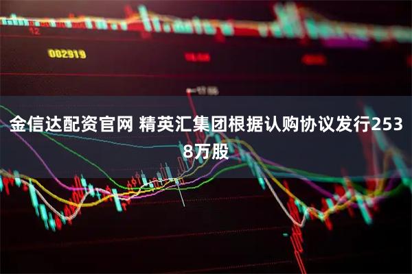 金信达配资官网 精英汇集团根据认购协议发行2538万股